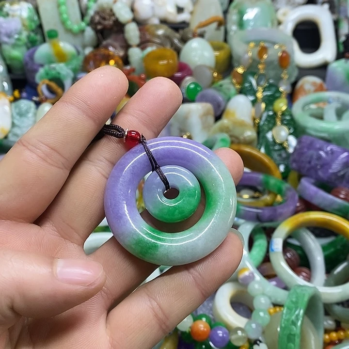 颈饰未镶嵌翡翠缅甸翡翠首饰配饰