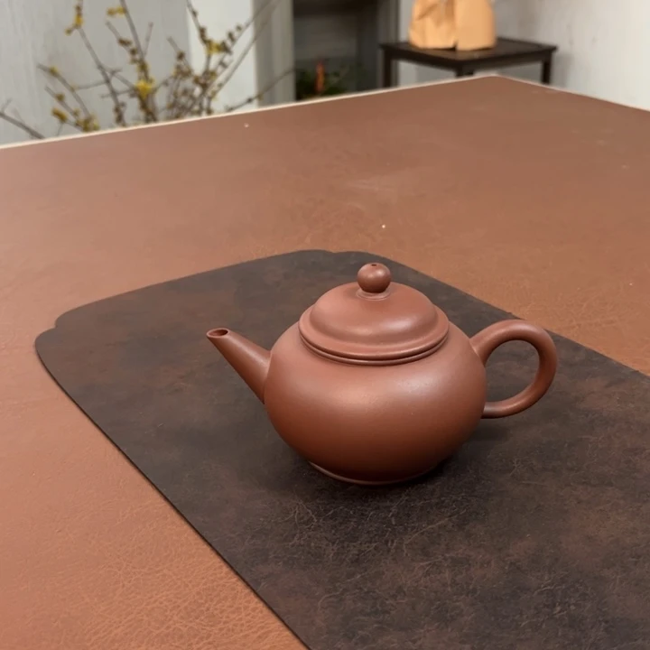紫砂茶壶蛤**哥水平底槽清全手工