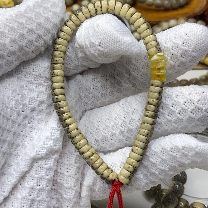 星月菩提手串绿背药片卡7