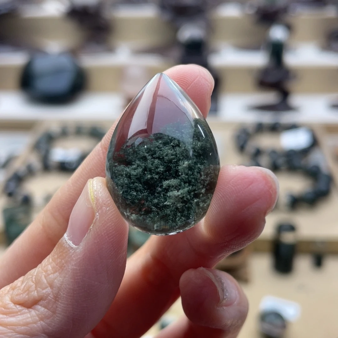 未镶嵌颈饰水晶绿幽灵吊坠