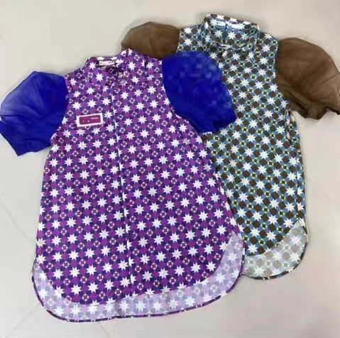 深圳MMOUHUO新款纱袖花色衬衫