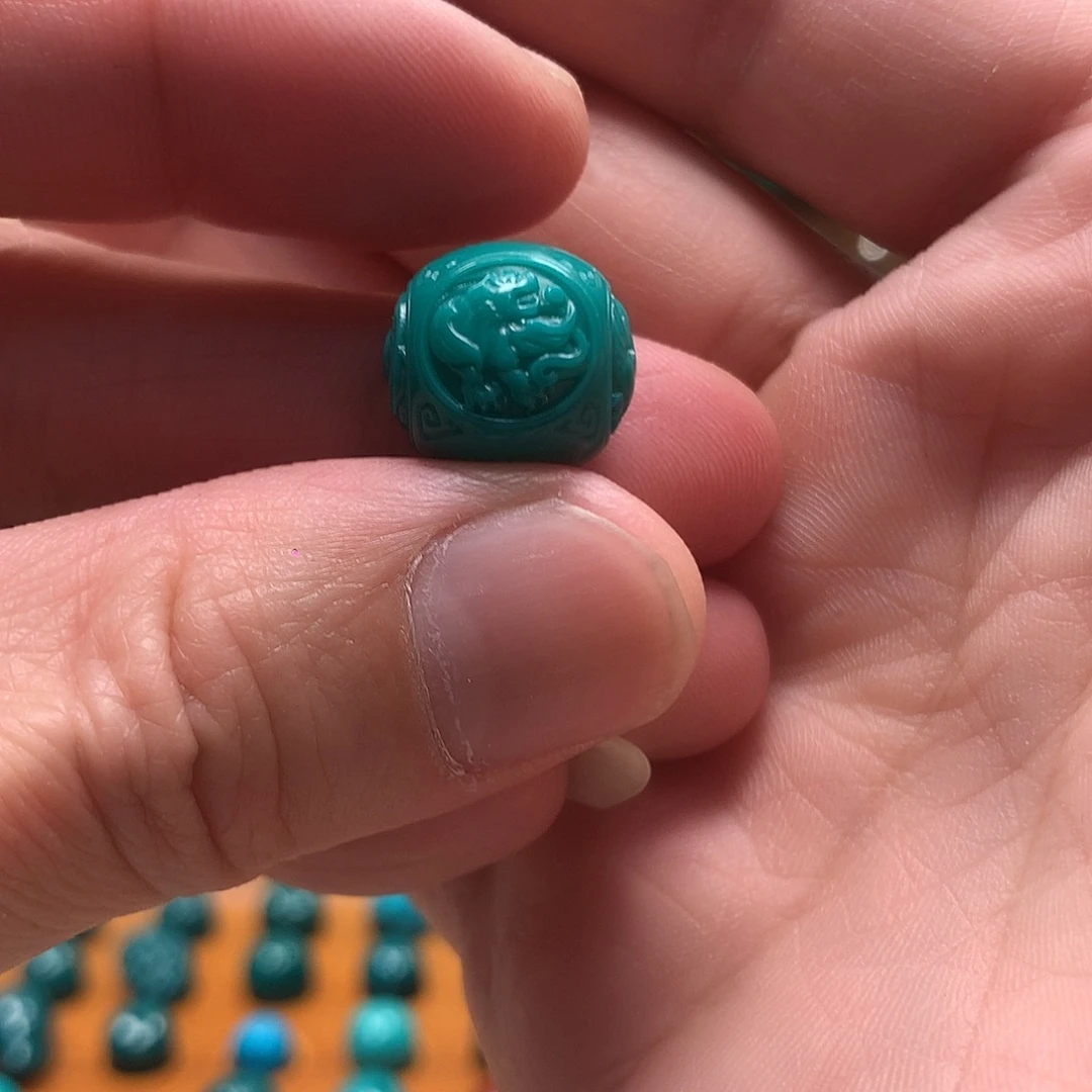 琉璃颈饰果冻色14mm四大神兽