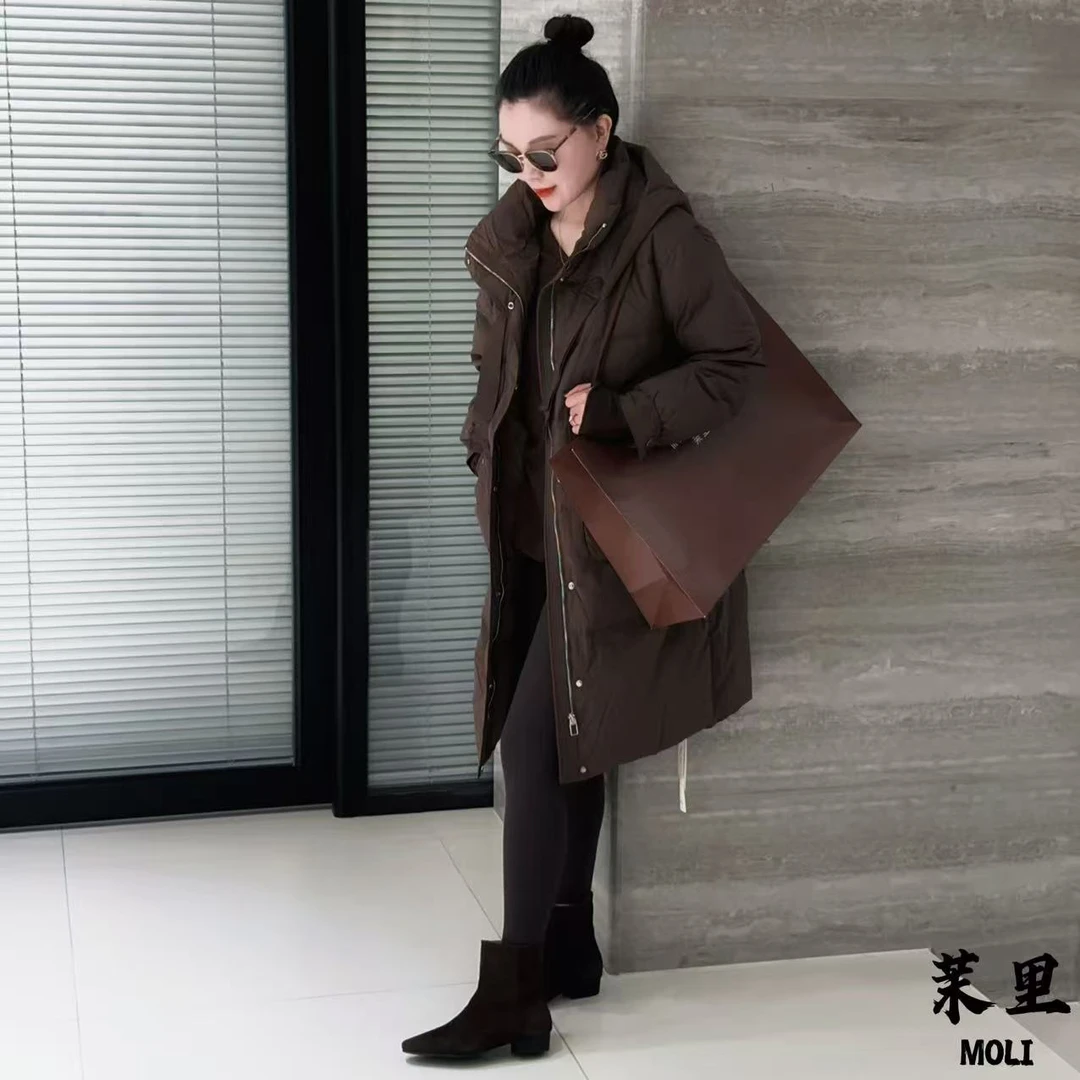 MOLI【茉里】微胖大码 简约羽绒服