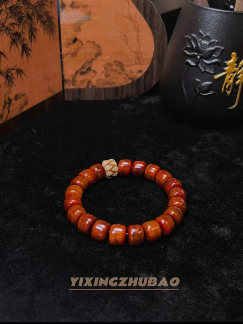 非金属珐琅手链 非金属珐琅藏式高端手串