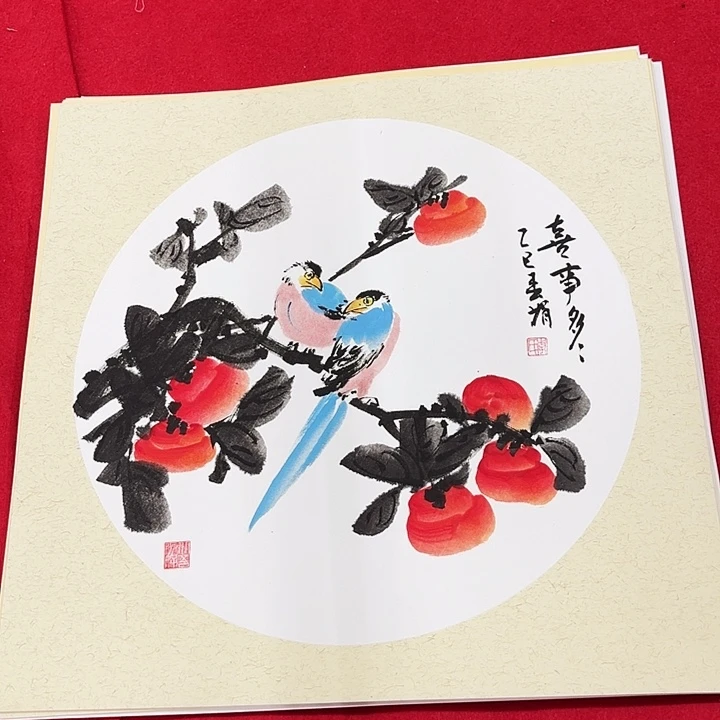 国画花鸟等图案和50.50