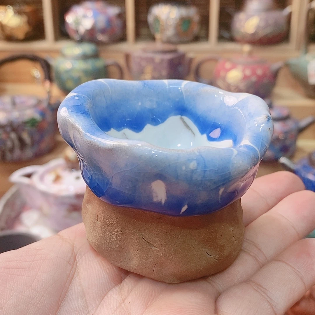 粗陶志野柴烧茶器