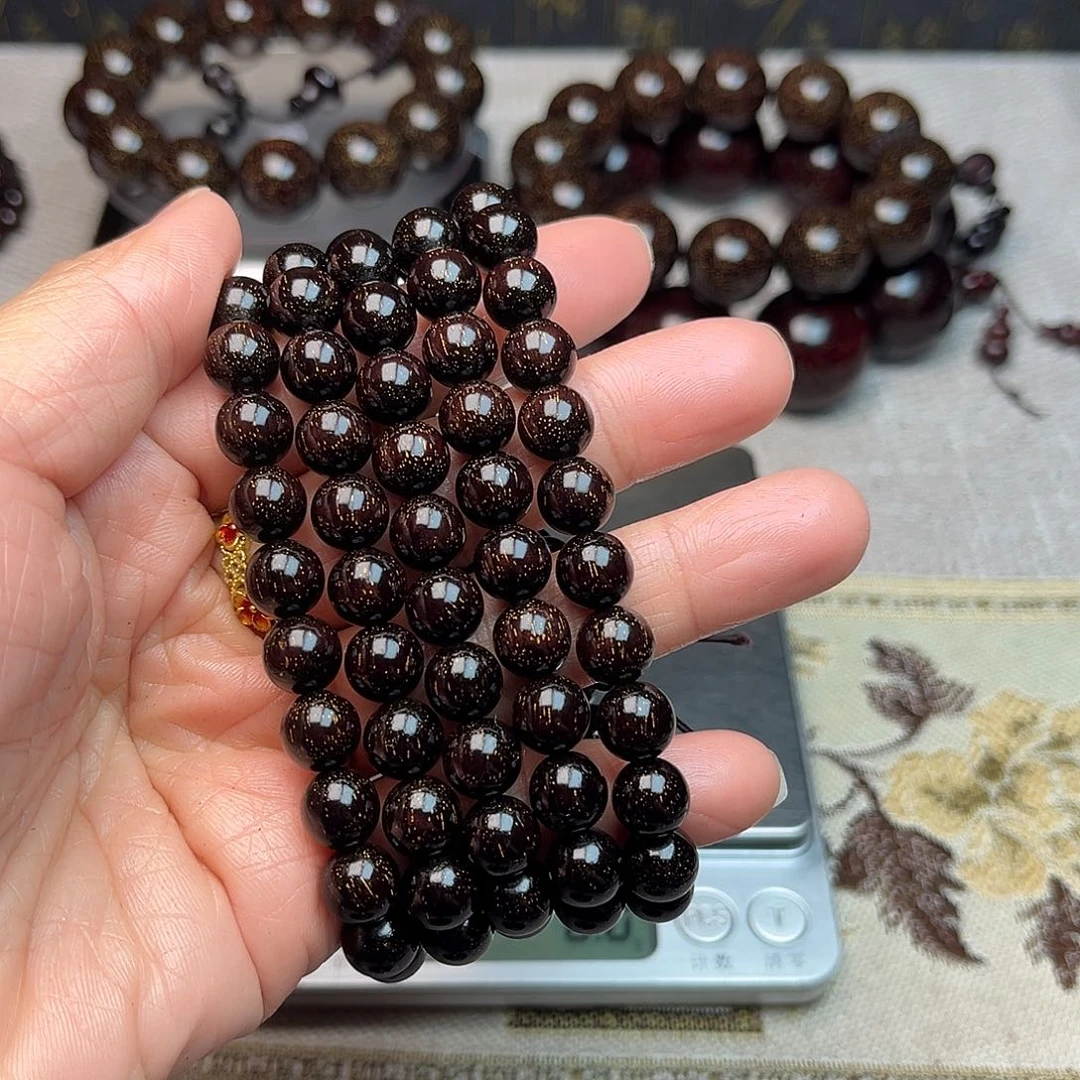 檀香紫檀（小叶紫檀）0.8 108颗 爆星