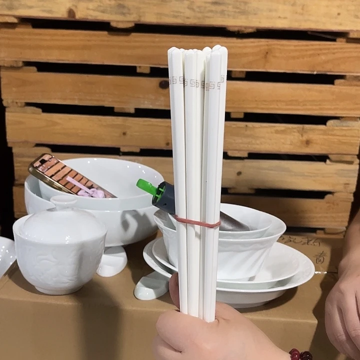 瓷片陶瓷筷子十双，包邮