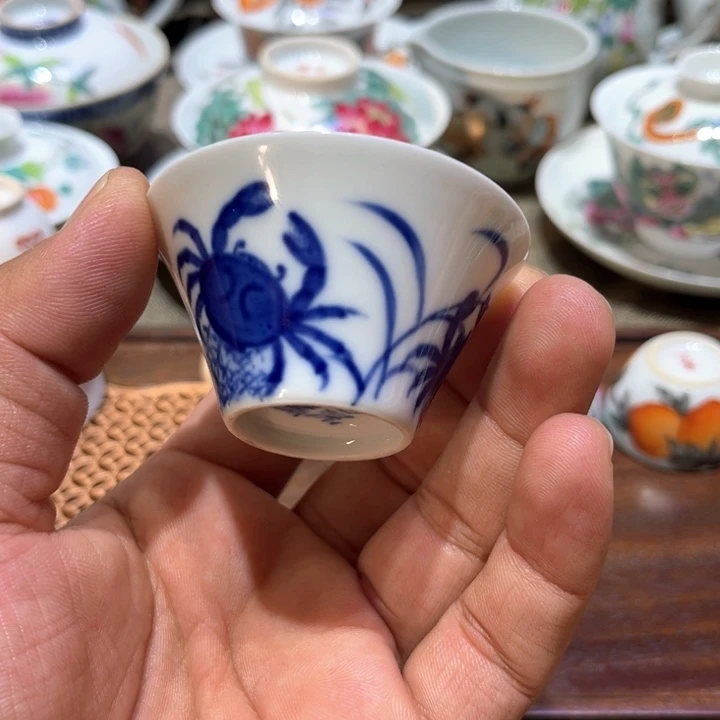 纯手绘精品盖碗杯