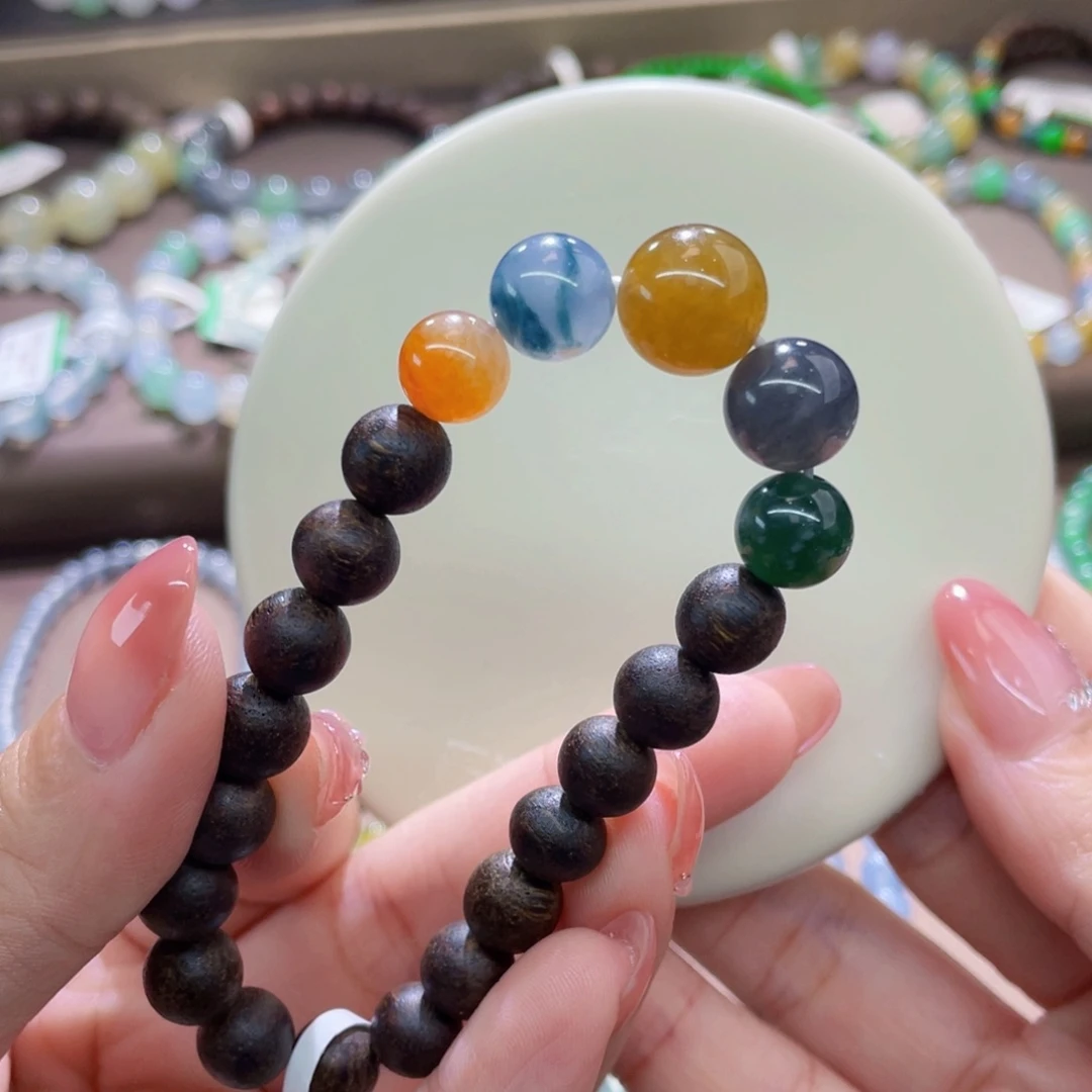 未镶嵌手链翡翠特色珠放漏卡8.8-11.7