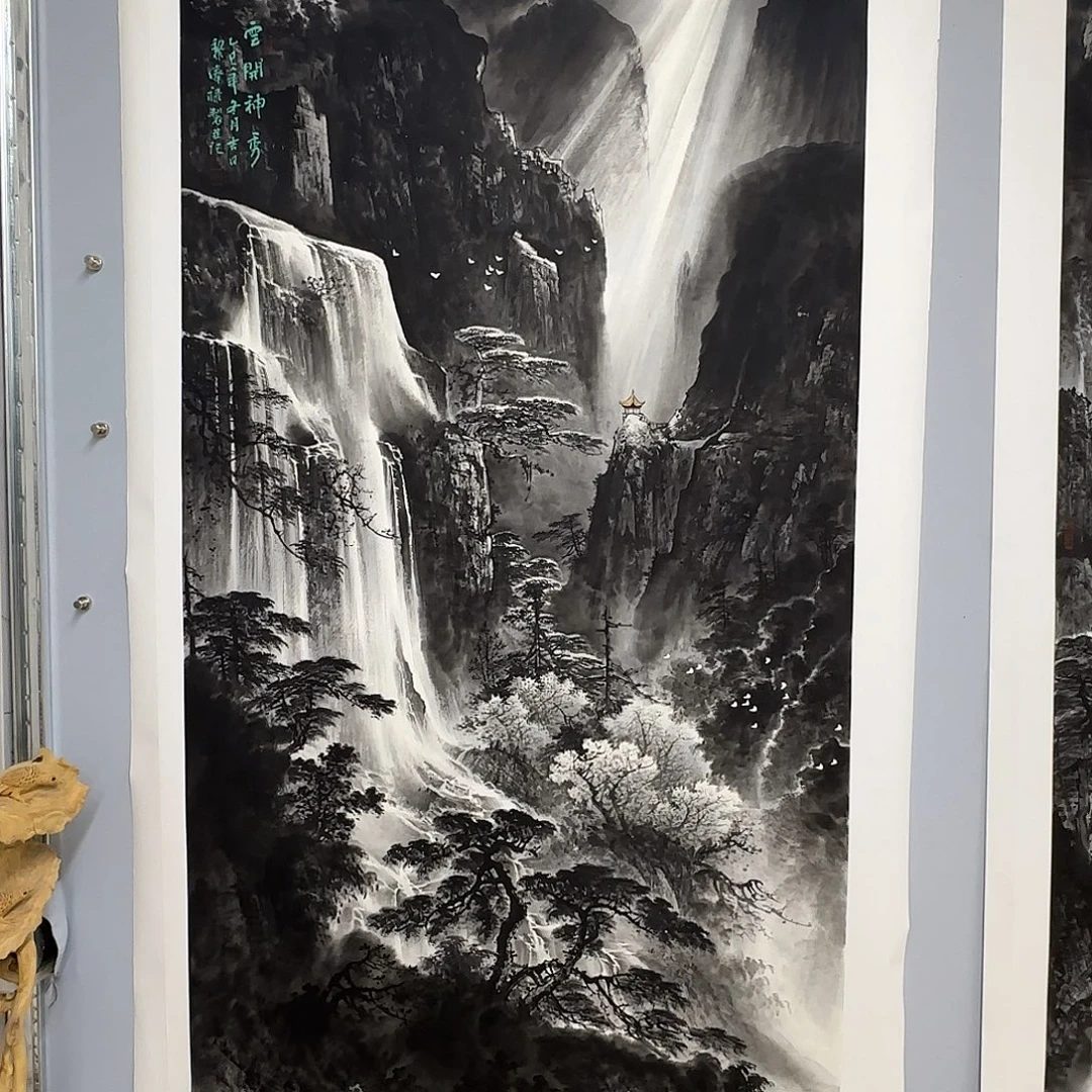 天***眼国画黎俸禄笔墨四季展原作