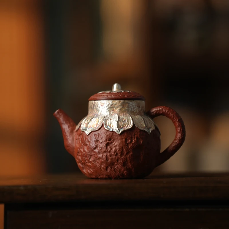 中式 纯手工紫砂仿古壶 高端家用精美创意泡茶壶