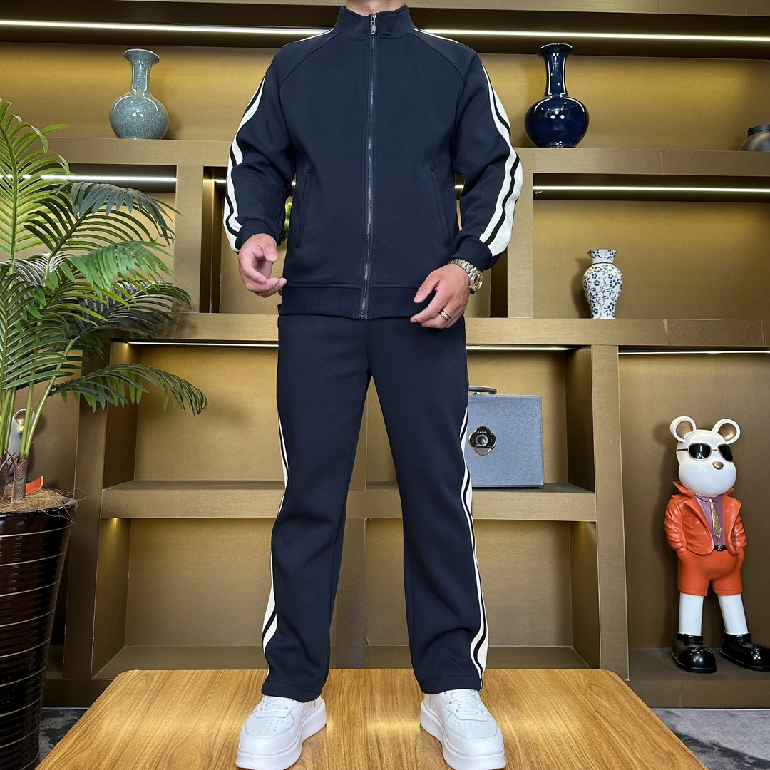 秋季男款立领潮流爆款时尚舒适休闲运动套装两件套24689