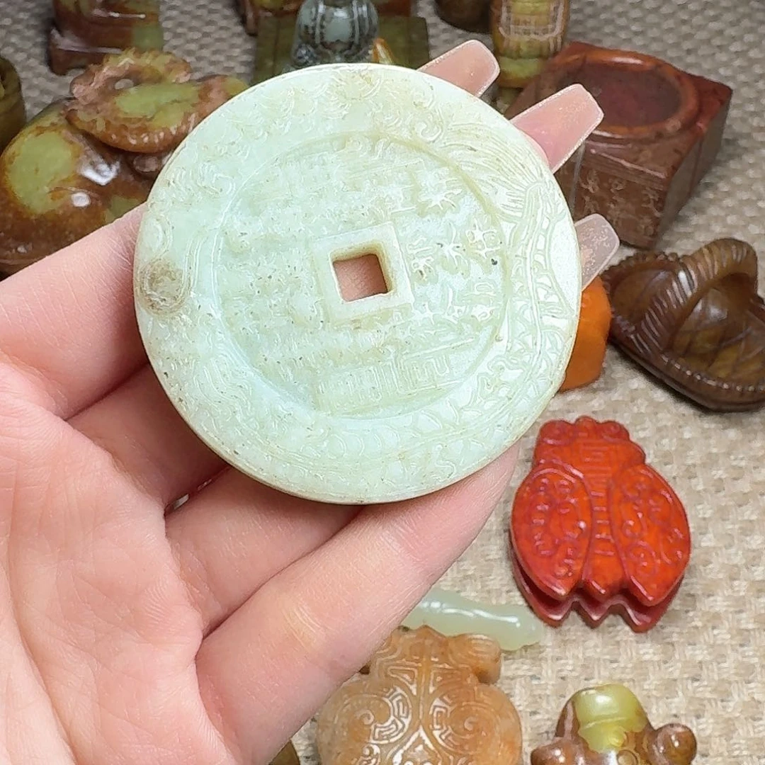 白玉菩提吊坠挂件