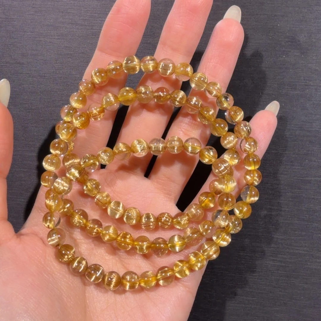 水晶手链未镶嵌钛晶6.5