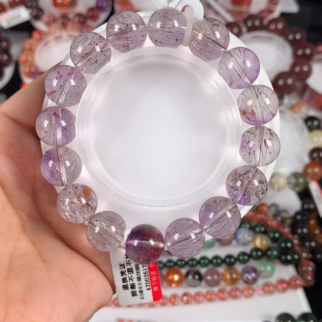 未镶嵌手链水晶紫梅
