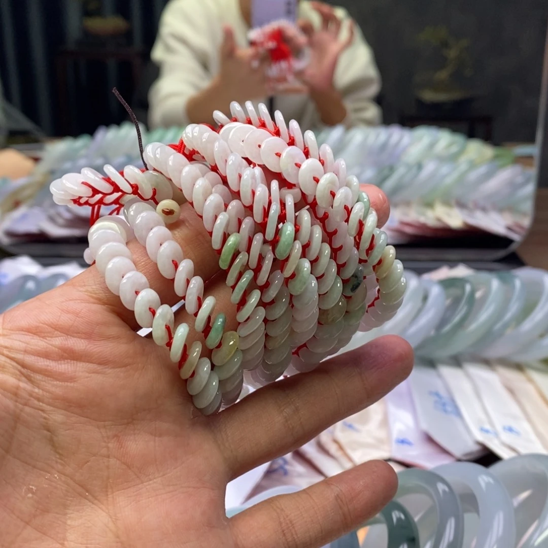 翡翠手链未镶嵌平安扣手链多样性发一