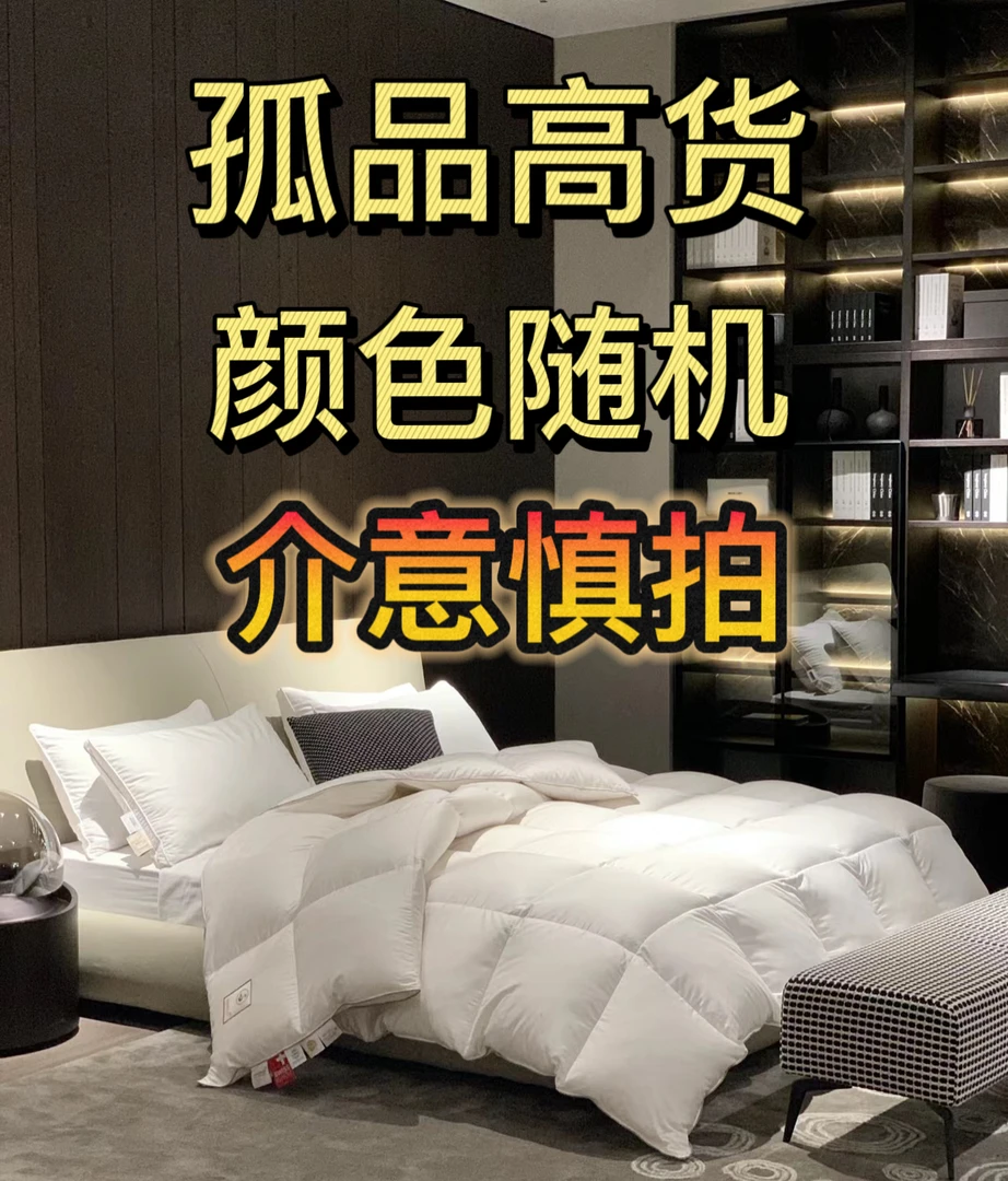 （YANG）颜色随机发-专拍印花-羽绒冬被蓬松柔软