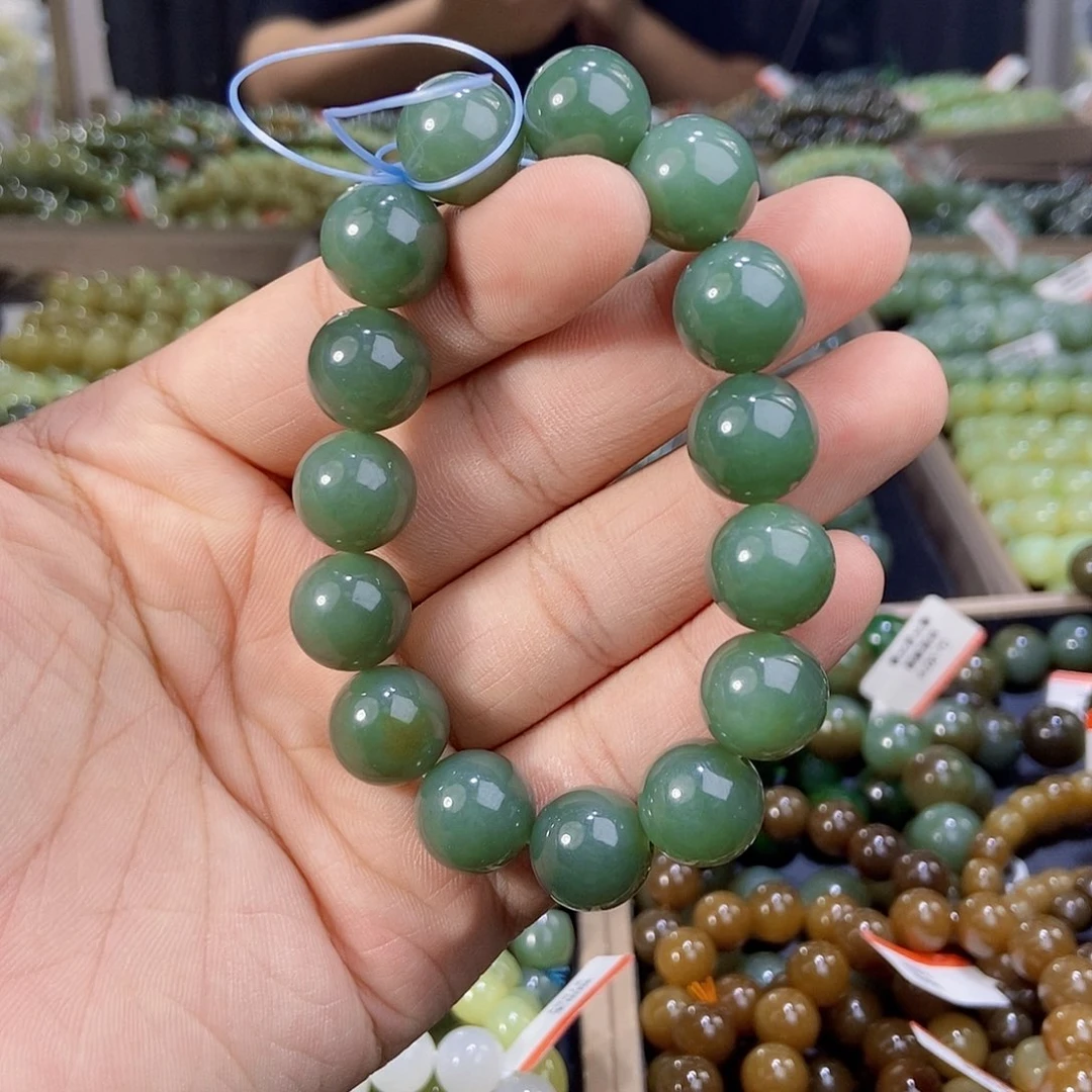 手串未镶嵌和田玉纯天然卡14新疆且末料且末蓝多样性发一