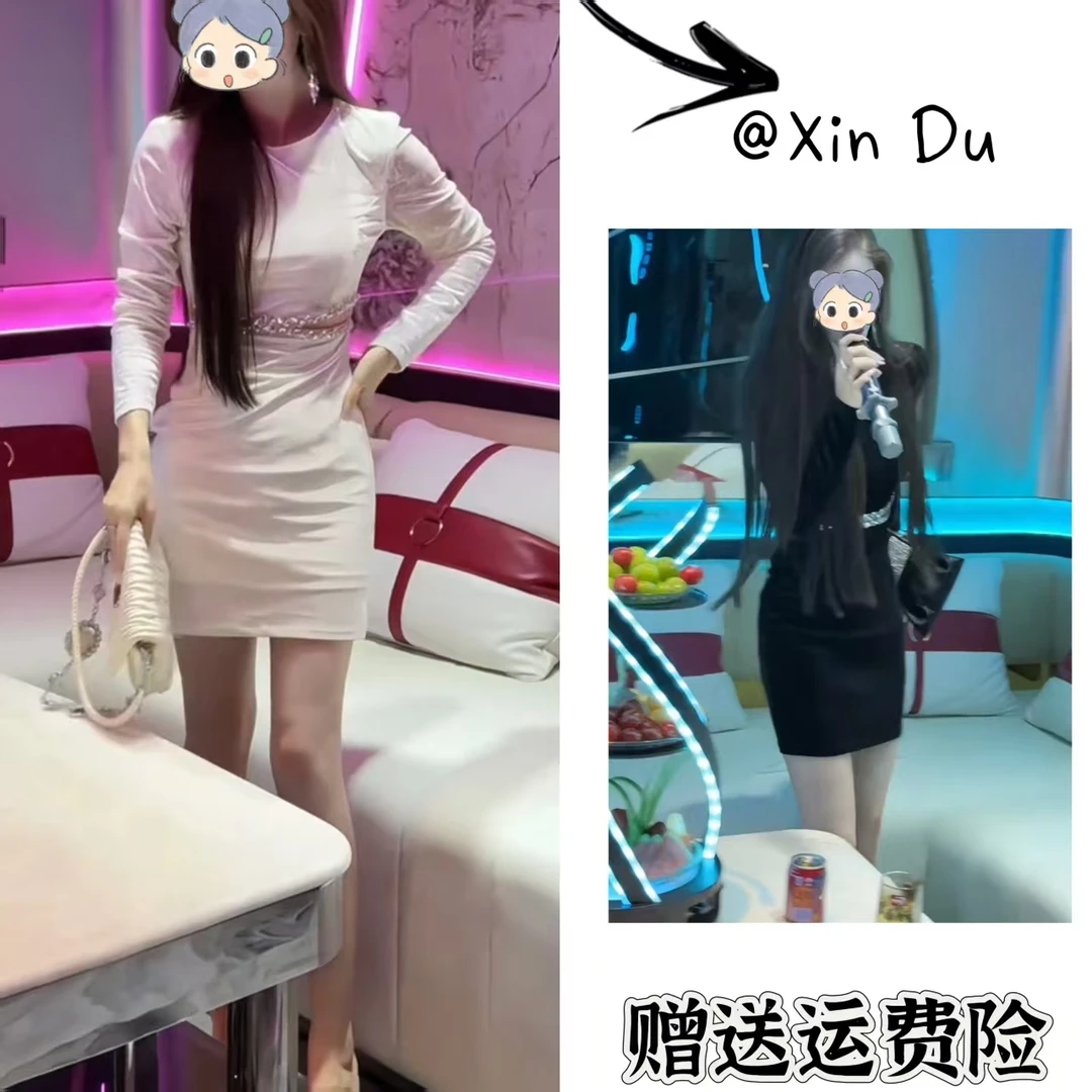 2025秋季新款时尚显瘦气质女士网红洋气连衣裙百搭款D22616