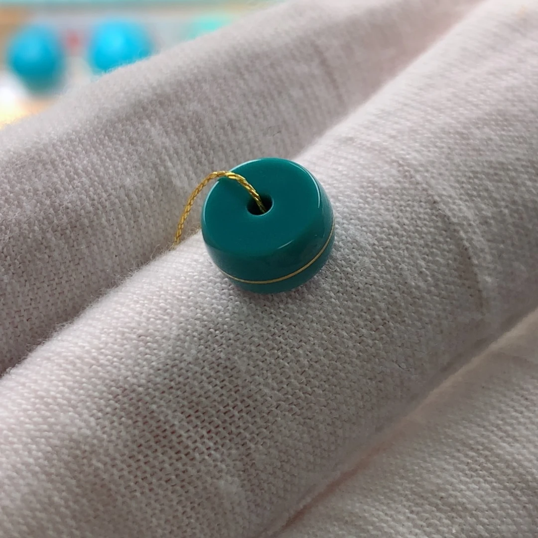 绿松石18K金镶嵌发饰