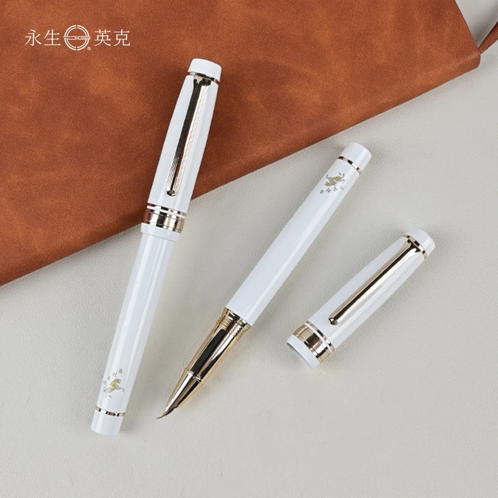 【墨韵老师专享】永生纯铜9572镀金0.7弯尖带气密仓书法笔