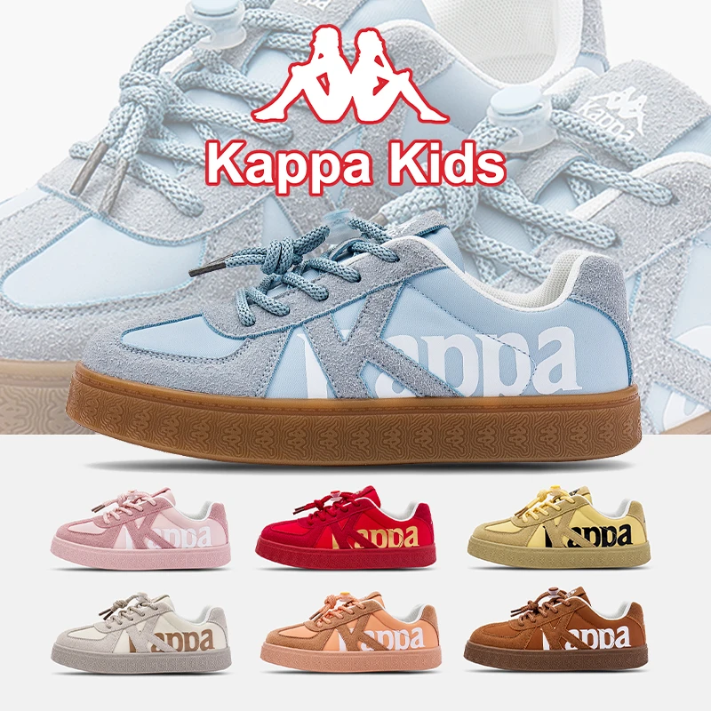 Kappa Kids新款女鞋早秋百搭轻便透气学生板鞋鞋子德训鞋琥珀流光