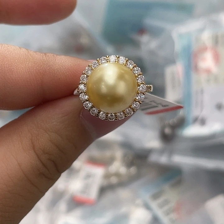 银S925镶嵌海水珍珠手绳