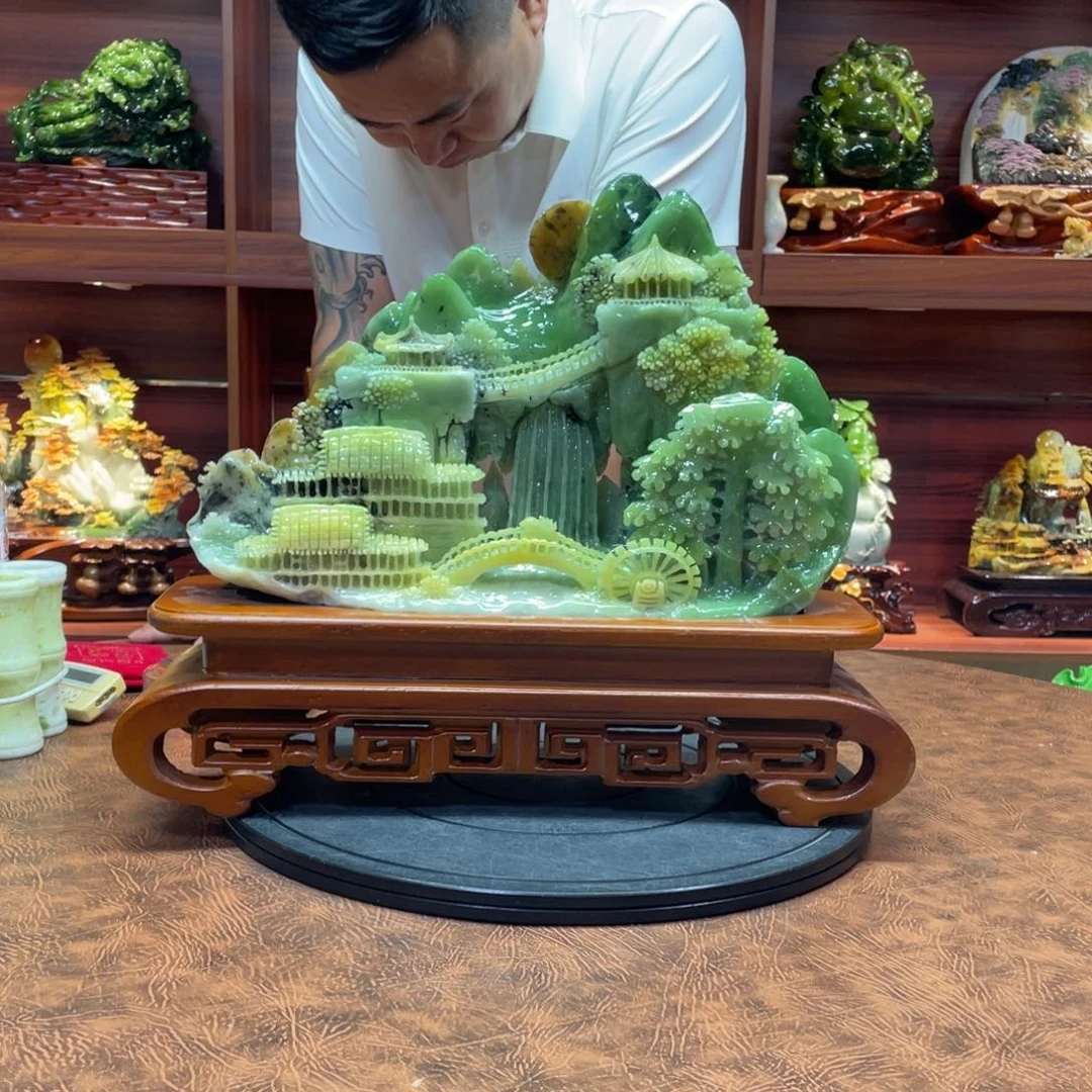 胖***哥玉摆件天然玉石手工雕刻