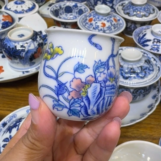 景德镇陶瓷手绘单杯