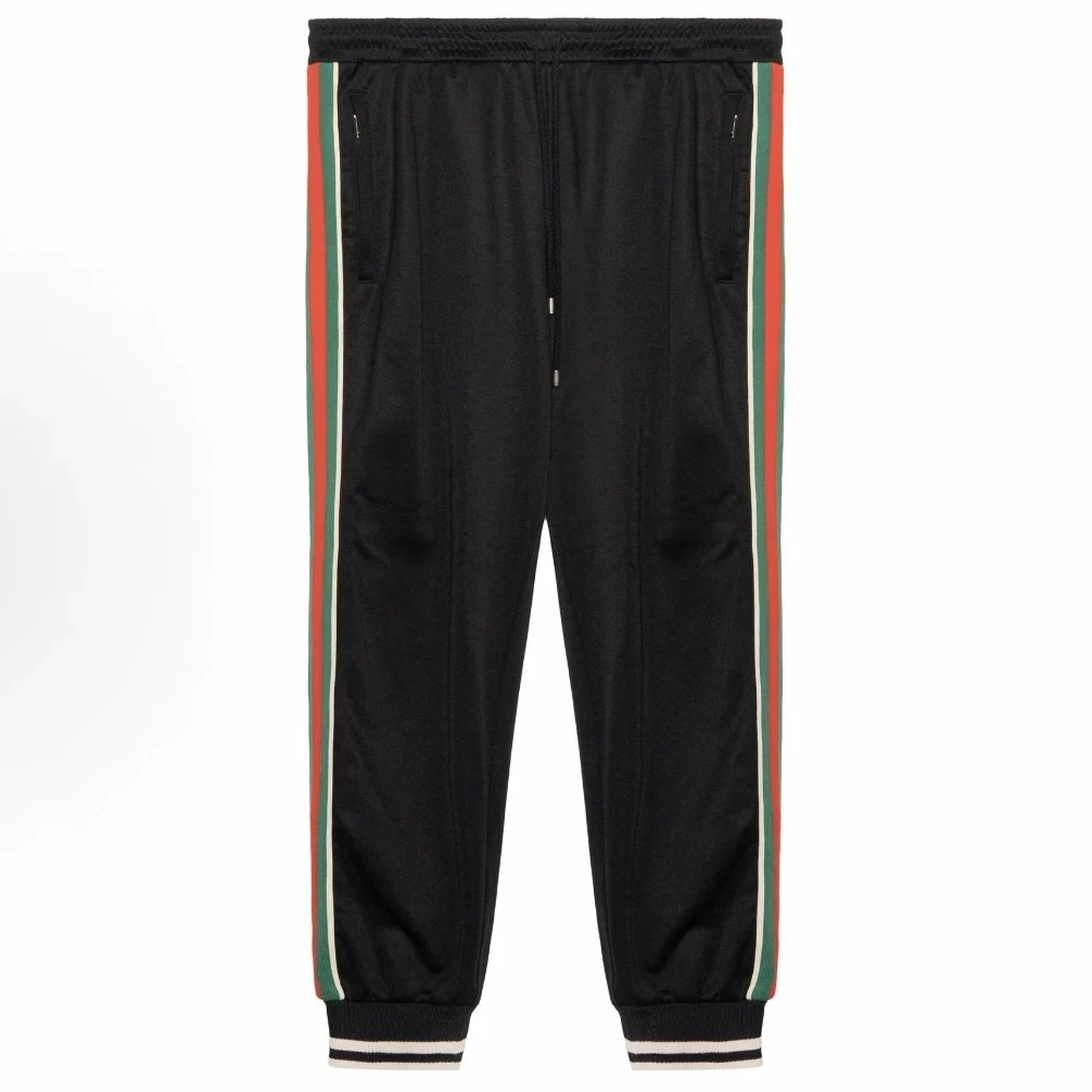 99新 GUCCI/古驰 古驰经典条纹卫裤
