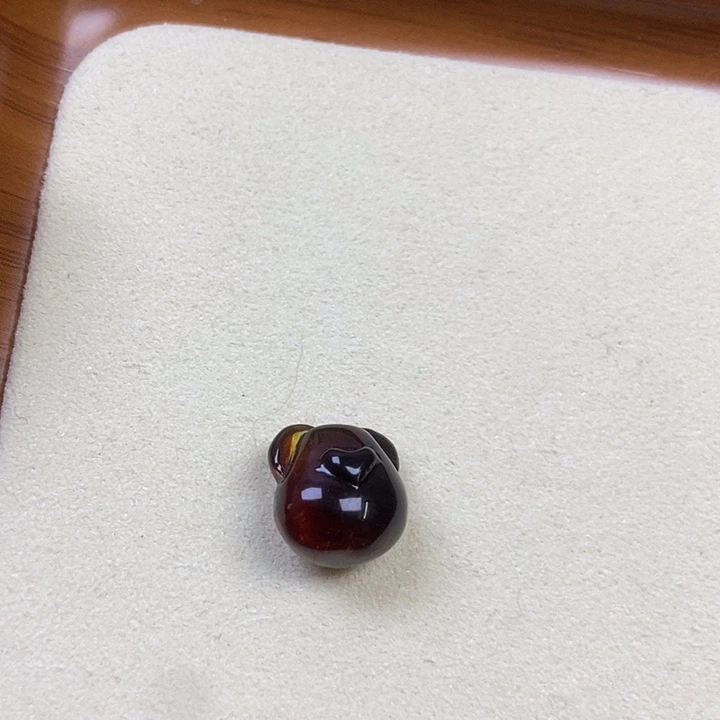 橄榄核吊坠微瑕小熊头14
