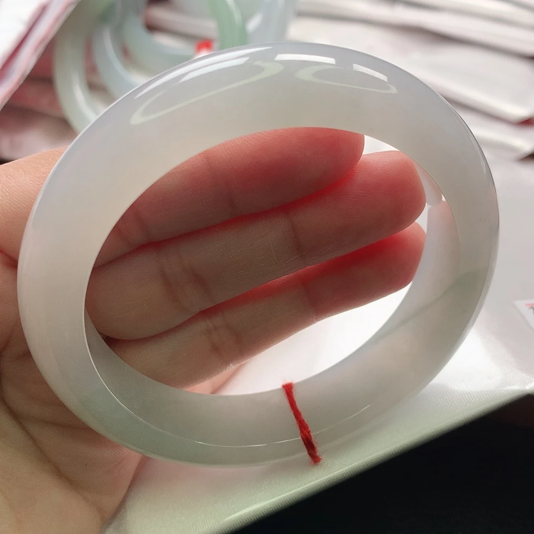 翡翠未镶嵌手镯缅甸57.58