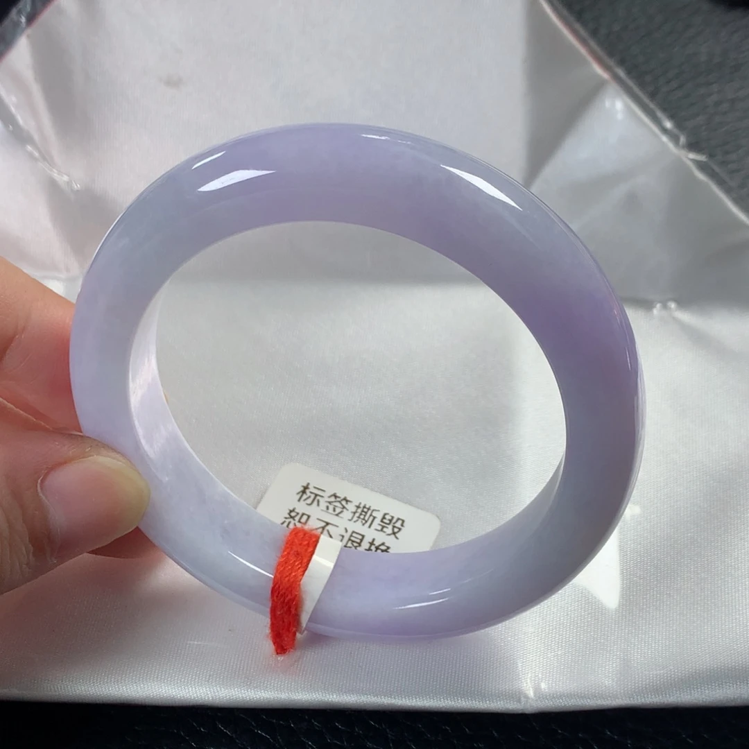 翡翠手镯未镶嵌缅甸天然翡翠手镯53圈口