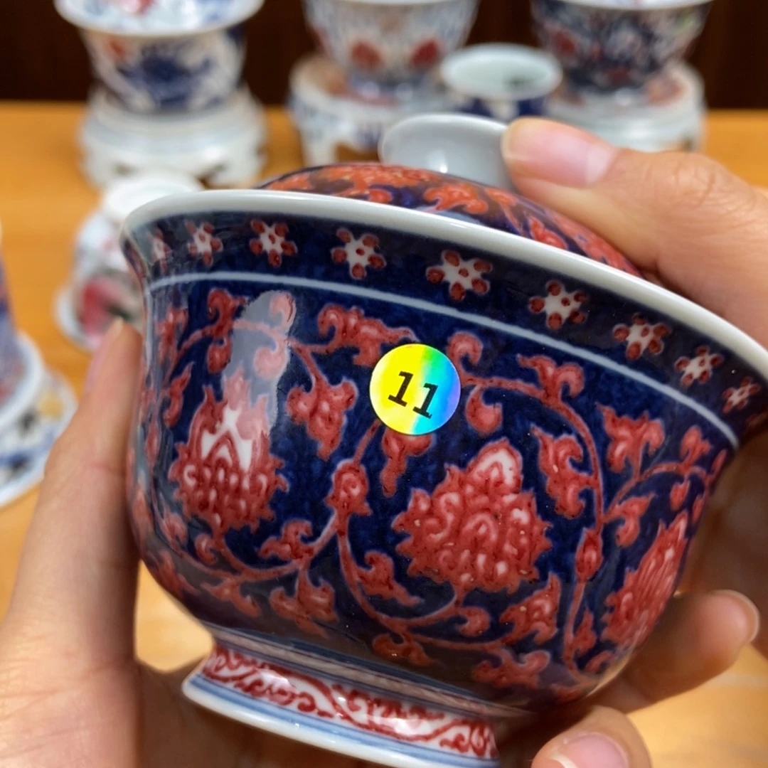 手绘现代茶具非古董