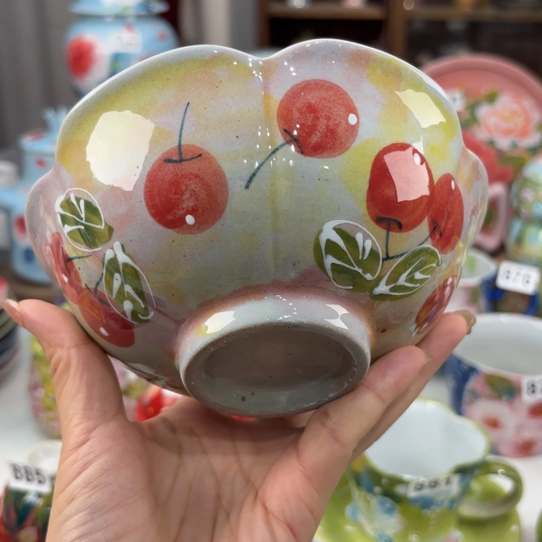 瓷片景德镇手绘高温釉下彩陶瓷茶具