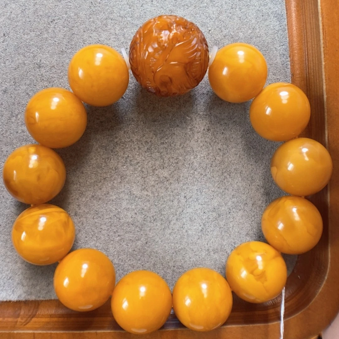 未镶嵌蜜蜡手串蜜蜡手串