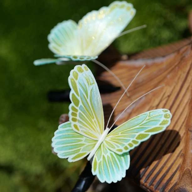 【彩蝶】 非遗绒花 手绘蝴蝶 边夹日常百搭