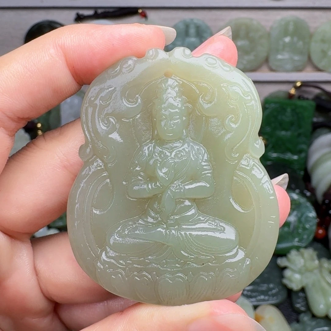 和田玉未镶嵌颈饰