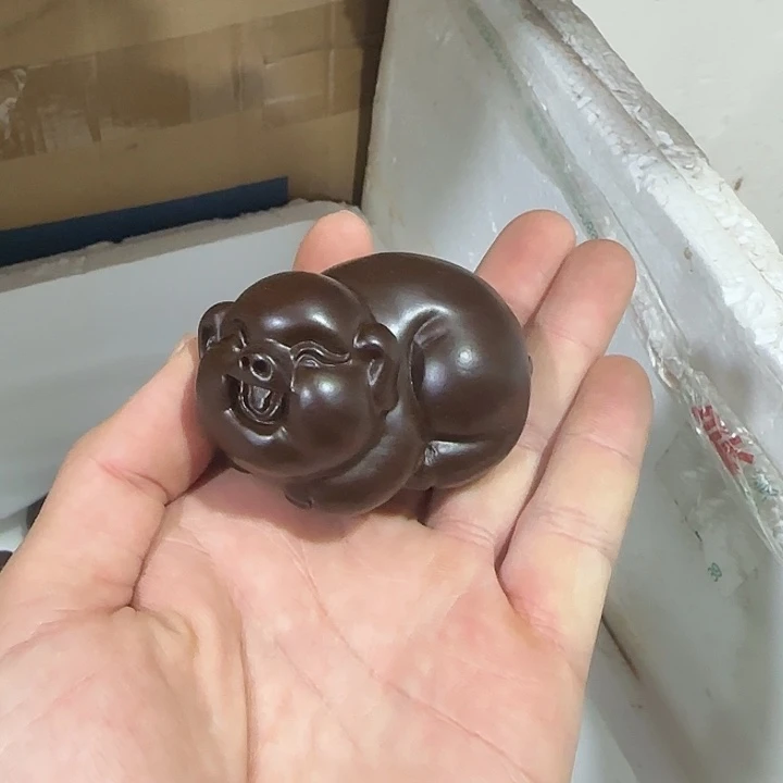 木黑檀木8福气猪一只