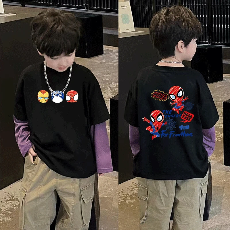 【七月流萤】男童长袖t恤春秋装儿童体恤上衣打底衫童装男孩