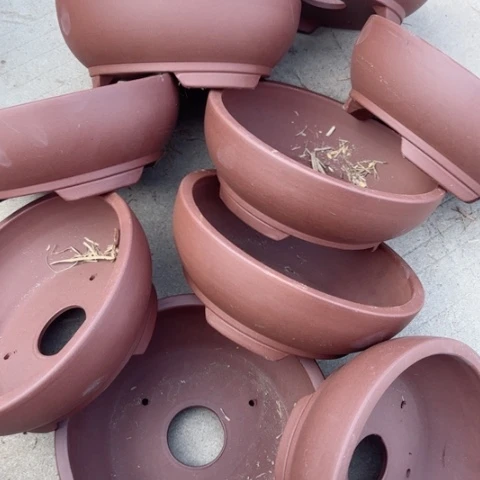 紫砂花盆100-9。20.5-8