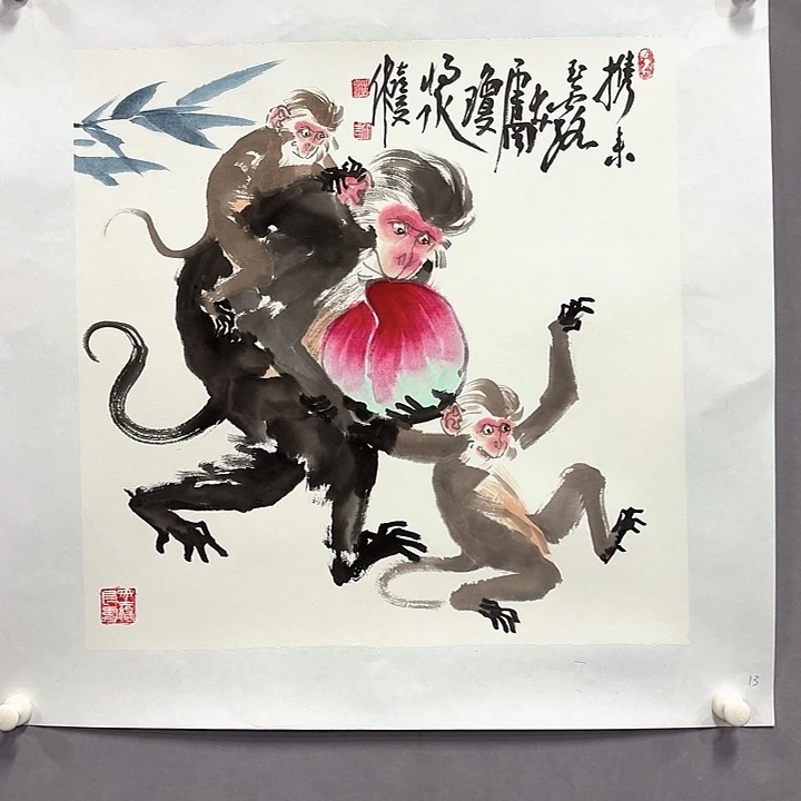 国画亲笔手绘放心去藏