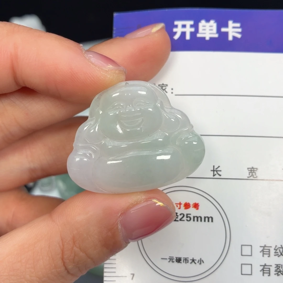 翡翠未镶嵌颈饰佛公