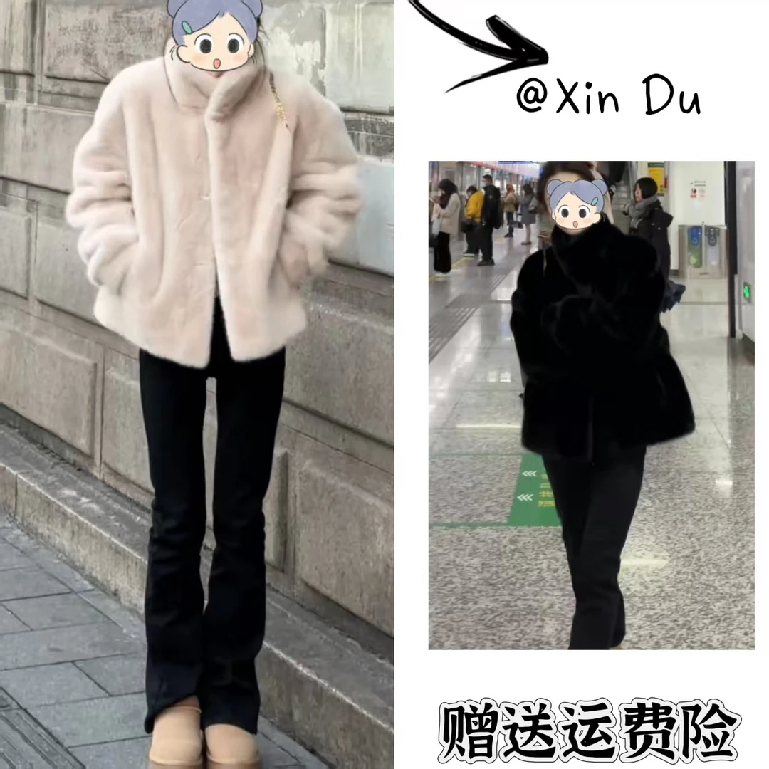 2025秋冬季新款时尚显瘦气质女士网红洋气外套百搭款D24273
