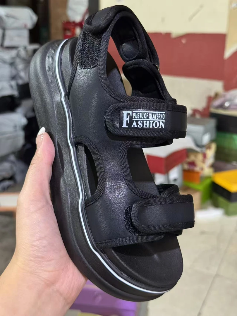 3933 夏季新款百搭魔术贴凉鞋