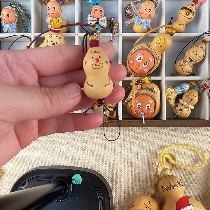 木葫芦挂件，小小葫芦大寓意