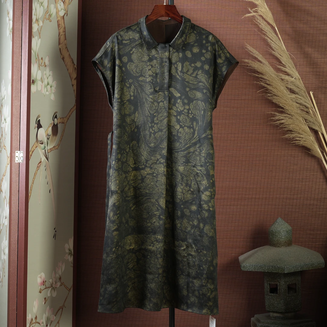 洋 新中式风 连衣裙 251024 黑色  L