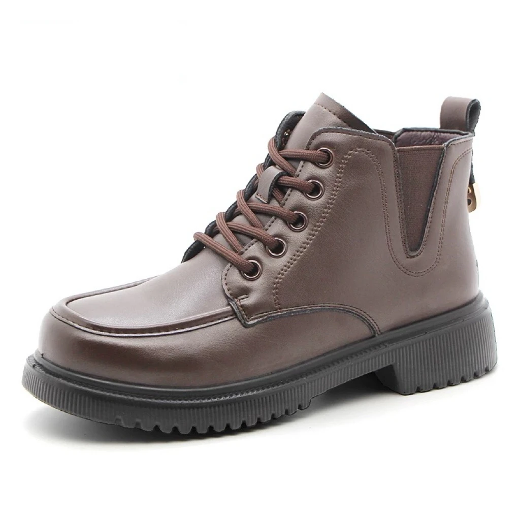 冬季5012加绒系带马丁靴棉靴23D