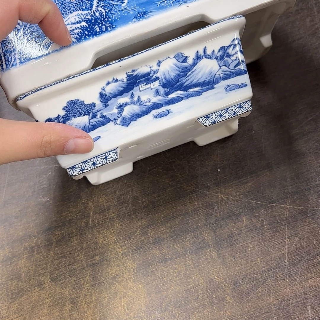 紫砂花盆迎***艺648号瑕疵2个